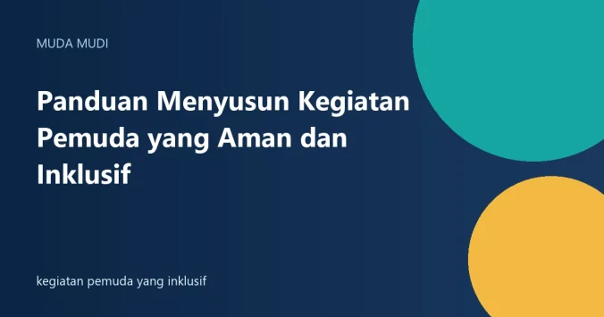 kegiatan pemuda yang inklusif
